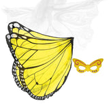 Maxbell Dress up Fancy Dress Costume Photo Prop Cherub Elf Party Butterfly Wing Black Yellow