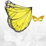 Maxbell Dress up Fancy Dress Costume Photo Prop Cherub Elf Party Butterfly Wing Black Yellow