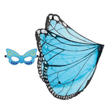 Maxbell Dress up Fancy Dress Costume Photo Prop Cherub Elf Party Butterfly Wing Blue Black