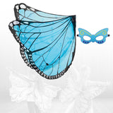 Maxbell Dress up Fancy Dress Costume Photo Prop Cherub Elf Party Butterfly Wing Blue Black
