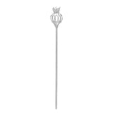 Maxbell Rhinestone Scepter Festival for Photography Prop Decoration Supplies Bride Argent