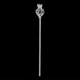 Maxbell Rhinestone Scepter Festival for Photography Prop Decoration Supplies Bride Argent