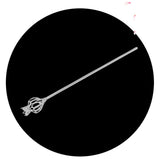 Maxbell Rhinestone Scepter Festival for Photography Prop Decoration Supplies Bride Argent