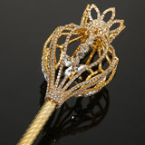Maxbell Rhinestone Scepter Festival for Photography Prop Decoration Supplies Bride Aurerate