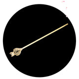 Maxbell Rhinestone Scepter Festival for Photography Prop Decoration Supplies Bride Aurerate