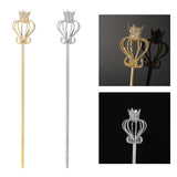 Maxbell Princess Wand Rhinestone Scepter for Pageant Party Costume Accessories Aureate