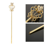 Maxbell Princess Wand Rhinestone Scepter for Pageant Party Costume Accessories Aureate
