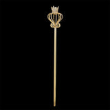 Maxbell Princess Wand Rhinestone Scepter for Pageant Party Costume Accessories Aureate