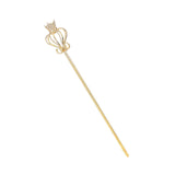 Maxbell Princess Wand Rhinestone Scepter for Pageant Party Costume Accessories Aureate