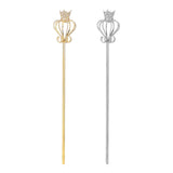 Maxbell Princess Wand Rhinestone Scepter for Pageant Party Costume Accessories Aureate