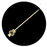 Maxbell Princess Wand Rhinestone Scepter for Pageant Party Costume Accessories Aureate