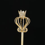 Maxbell Princess Wand Rhinestone Scepter for Pageant Party Costume Accessories Aureate