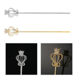 Maxbell Princess Wand Rhinestone Scepter for Pageant Party Costume Accessories Aureate
