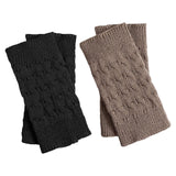 Maxbell 2Pairs Womens Boot Cuffs Cable Knit Winter Warm Fashion Short Leg Warmers