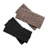 Maxbell 2Pairs Womens Boot Cuffs Cable Knit Winter Warm Fashion Short Leg Warmers