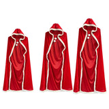 Maxbell Hooded Cape Robe Decorations Fancy Dress Christmas Halloween Costumes Cloak 80cm 100-130cm