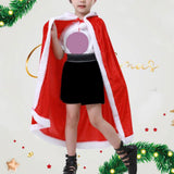 Maxbell Hooded Cape Robe Decorations Fancy Dress Christmas Halloween Costumes Cloak 80cm 100-130cm