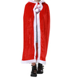 Maxbell Hooded Cape Robe Decorations Fancy Dress Christmas Halloween Costumes Cloak 80cm 100-130cm