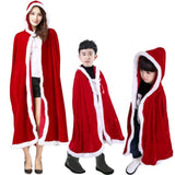 Maxbell Hooded Cape Robe Decorations Fancy Dress Christmas Halloween Costumes Cloak 80cm 100-130cm
