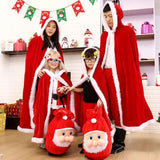 Maxbell Hooded Cape Robe Decorations Fancy Dress Christmas Halloween Costumes Cloak 80cm 100-130cm
