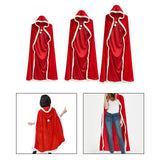 Maxbell Hooded Cape Robe Decorations Fancy Dress Christmas Halloween Costumes Cloak 80cm 100-130cm