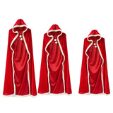 Maxbell Hooded Cape Robe Decorations Fancy Dress Christmas Halloween Costumes Cloak 80cm 100-130cm