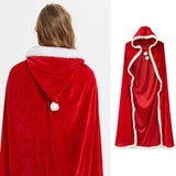 Maxbell Hooded Cape Robe Decorations Fancy Dress Christmas Halloween Costumes Cloak 120cm 1.3-1.5m