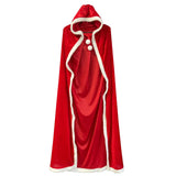 Maxbell Hooded Cape Robe Decorations Fancy Dress Christmas Halloween Costumes Cloak 150cm 160cm-180cm
