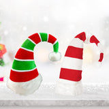 Maxbell Long Christmas Hat Unisex Warm Striped Santa Hat for Stage Performance Red White