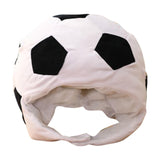 Maxbell Cartoon Football Plush Hat Photo Props Warm Lovely Headwear for Housewarming