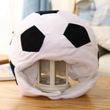 Maxbell Cartoon Football Plush Hat Photo Props Warm Lovely Headwear for Housewarming