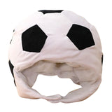 Maxbell Cartoon Football Plush Hat Photo Props Warm Lovely Headwear for Housewarming