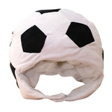 Maxbell Cartoon Football Plush Hat Photo Props Warm Lovely Headwear for Housewarming