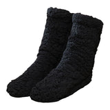 Maxbell Women Winter Warm Socks Thermal Socks Home Slippers Autumn Thick Non Slip Black