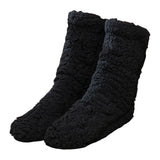 Maxbell Women Winter Warm Socks Thermal Socks Home Slippers Autumn Thick Non Slip Black