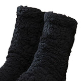 Maxbell Women Winter Warm Socks Thermal Socks Home Slippers Autumn Thick Non Slip Black