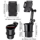 Maxbell Car Cup Holder Phone Mount Accessories Durable Hands Free for Car