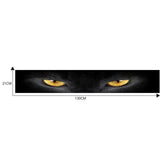 Maxbell Creative Eyes Front Windshield Stickers Visor strips Eye design  Cat Eyes Yellow