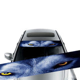 Maxbell Creative Eyes Front Windshield Stickers Visor strips Eye design wolf Shaped Eyes