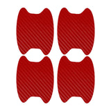 Maxbell 4x Car Door Handle Sticker Anti Scratches Universal for Truck SUV Red