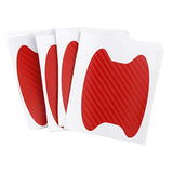 Maxbell 4x Car Door Handle Sticker Anti Scratches Universal for Truck SUV Red