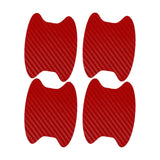 Maxbell 4x Car Door Handle Sticker Anti Scratches Universal for Truck SUV Red