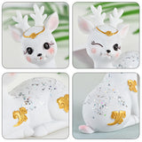 Maxbell Deer Figurines Animal Statue Gifts Crafts for Living Room Bedroom Cafe White