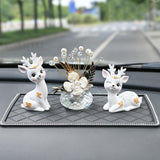 Maxbell Deer Figurines Animal Statue Gifts Crafts for Living Room Bedroom Cafe White