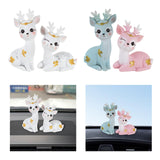 Maxbell Deer Figurines Animal Statue Gifts Crafts for Living Room Bedroom Cafe White
