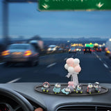 Maxbell 6 Pieces Little Penguin Figurines Miniature Figurines for Car Dashboard
