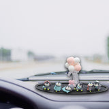 Maxbell 6 Pieces Little Penguin Figurines Miniature Figurines for Car Dashboard