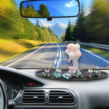 Maxbell 6 Pieces Little Penguin Figurines Miniature Figurines for Car Dashboard