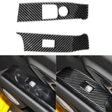 Maxbell 2Pcs Window Lift Switch Frame Accessory Dustproof for Toyota Supra A90