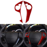 Maxbell Car Steering Wheel Button Trim Cover Red for Honda Accord Accessory